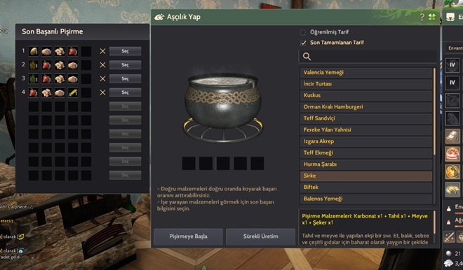 Black Desert Sirke Üretimi
